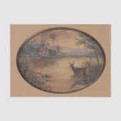 Highway Pond Oval Seidenpapier (Vorderseite)