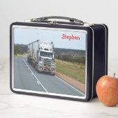 Highway Road Semi Truck Metall Brotdose (Beispiel)