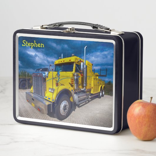 Highway Road Tow Truck Metall Brotdose (Beispiel)