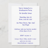 Highway Sign Abschluss Highschool Einladung (Rückseite)