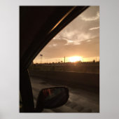 Highway Sunrise Poster (Vorne)