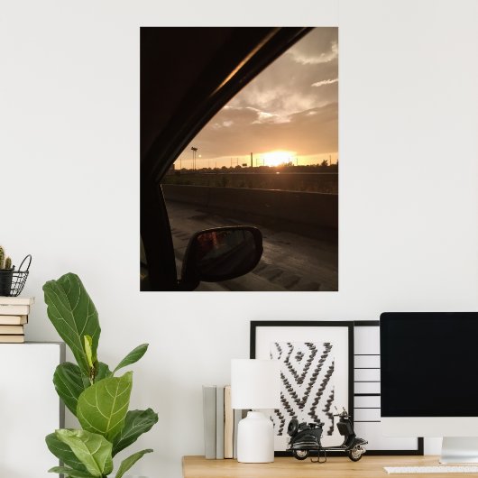 Highway Sunrise Poster (Heimbüro)