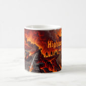 Highway to Hell Flames Rock Band Kaffeetasse (Mittel)