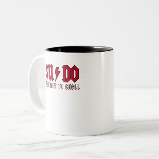 Highway to Shell Zweifarbige Tasse (Vorderseite Links)