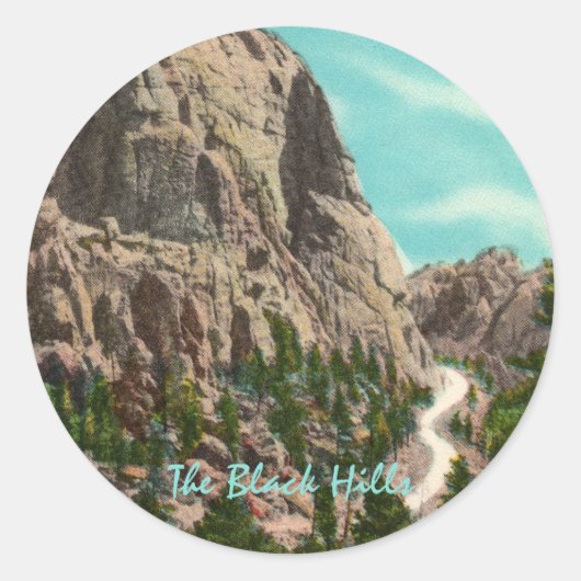 Highway zu Mt. Rushmore Stickers (Vorderseite)