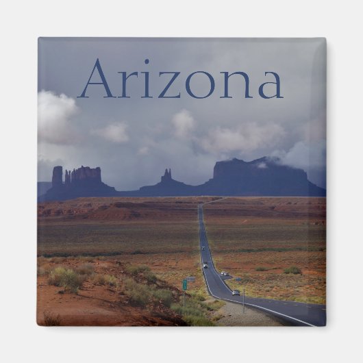 Highway zum Monument Valley Arizona Magnet (Vorne)