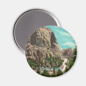 Highway zum Mt. Rushmore Magnet (Vorderseite/Rückseite)