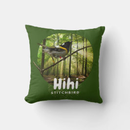 Hihi-Vogel vom Aussterben bedroht - Nz-Heftvogel w Kissen