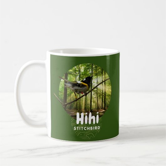 Hihi-Vogel - vom Aussterben bedrohte Nz-Stechbird- Kaffeetasse (Links)