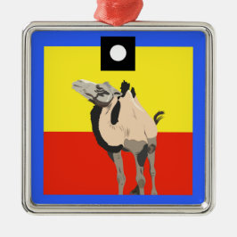 HiHo Square Ornament Aus Metall