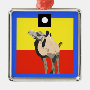 HiHo Square Ornament Aus Metall
