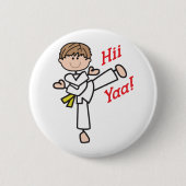 Hii Yaa Karate Button (Vorderseite)