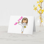 Hii Yaa Karate Karte (Gelbe Blume)