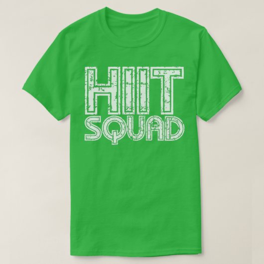 HIIT Squad Weiße Tinte T-Shirt (Design vorne)