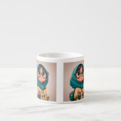 Hijab Girl Espresso Tasse (Vorderseite)