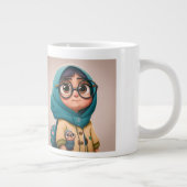 Hijab Girl Jumbo Tasse (Rechts)