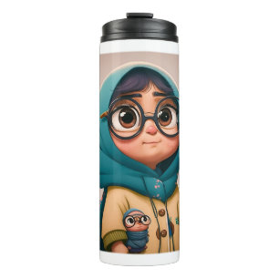 Hijab Girl Thermal Tumbler Thermosbecher