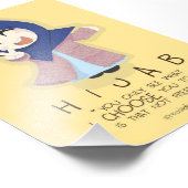 Hijab ist Freiheit Fotodruck (Ecke)