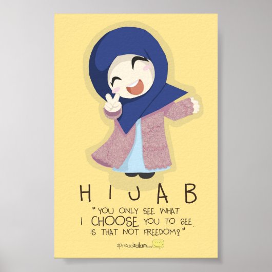 Hijab ist Freiheit Poster (Vorne)