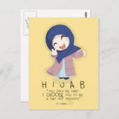 Hijab ist Freiheit Postkarte (Vorne/Hinten)