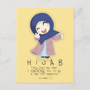 Hijab ist Freiheit Postkarte