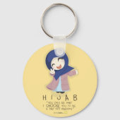 Hijab ist Freiheit Schlüsselanhänger (Vorderseite)