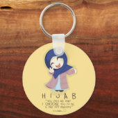 Hijab ist Freiheit Schlüsselanhänger (Vorderseite)