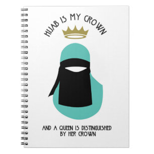 Hijab ist meine Krone - das GESICHTSLOSE AQUA Notizblock