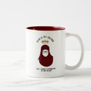 Hijab ist meine Krone - GLÄSER Zweifarbige Tasse