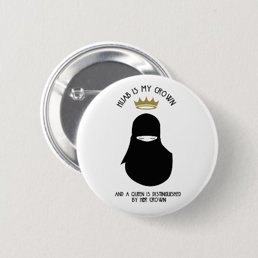 Hijab ist meine Krone - NIQAB Button (Vorne & Hinten)