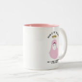 Hijab ist meine Krone - ROSA Kaffee-Tasse Zweifarbige Tasse (VorderseiteRechts)