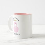 Hijab ist meine Krone - ROSA Kaffee-Tasse Zweifarbige Tasse (Vorderseite Links)