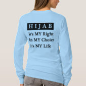 Hijab Leben-langer Hülsen-T - Shirt (Limones Grün) (Rückseite)