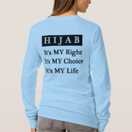Hijab Leben-langer Hülsen-T - Shirt (Limones Grün)