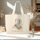 Hijab Line Art Marmor Schlüsselanhänger | Acryl Sc