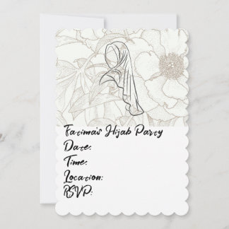 Hijab-Party Einladung