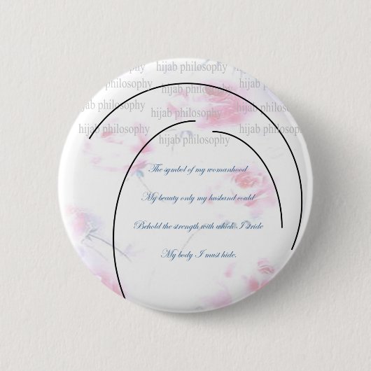 Hijab Philosophy Button (Vorderseite)