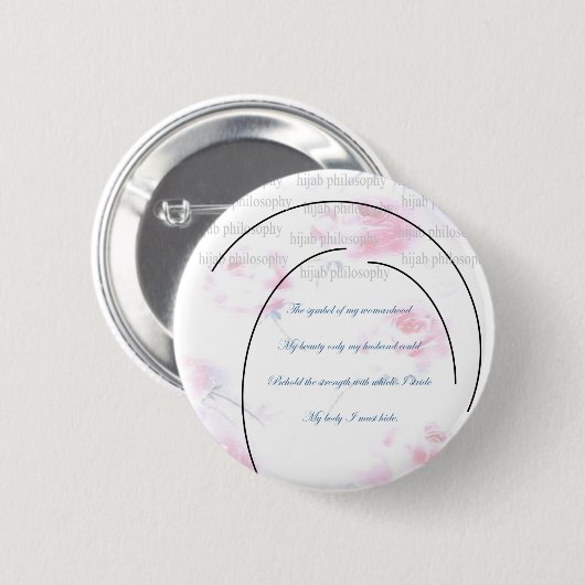 Hijab Philosophy Button (Vorne & Hinten)
