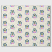 Hijabi eid Mubarak Geschenkpapier (Flach)