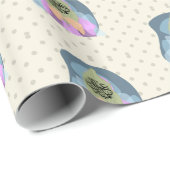 Hijabi eid Mubarak Geschenkpapier (Rolleneckpunkt)