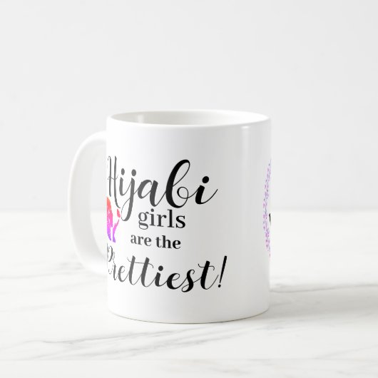 Hijabi Girls muslime Teens Kaffeetasse (Vorderseite Links)