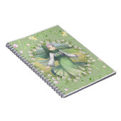 Hijabi-Mädchen im Frühling Notizblock (Rechte Seite)