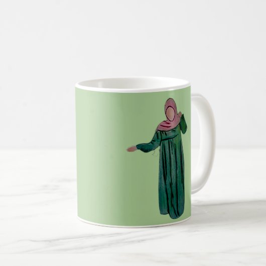 Hijabi - Muslimah - Hijab Hand gezogen - Hijab-Mäd Kaffeetasse (VorderseiteRechts)