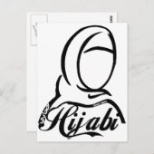 Hijabi Postkarte (Vorne/Hinten)