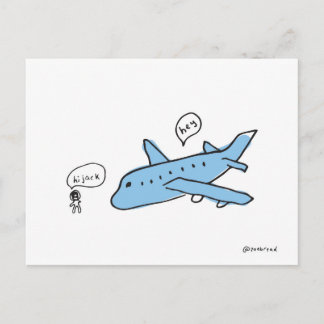 Hijack-Postkarte Postkarte