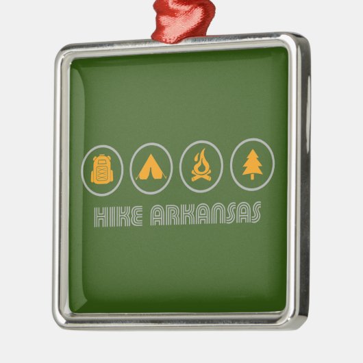 Hike Arkansas Ornament Aus Metall (Links)