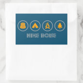 Hike Boise Idaho Rechteckiger Aufkleber (Tasche)