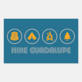 Hike Guadalupe Mountains National Park Rechteckiger Aufkleber (Vorderseite)