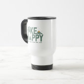 Hike Happy Camper Hiker Hiking Family Personalized Reisebecher (Vorderseite Links)