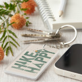 Hike Happy Camper Hiker Hiking Family Personalized Schlüsselanhänger (Vorderseite rechts)